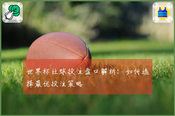 世界杯让球投注盘口解析：如何选择最优投注策略